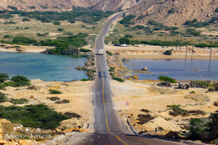 IRAN Landscape Photography -Pink Lake view Chabahar- On the road in Baluchestan
