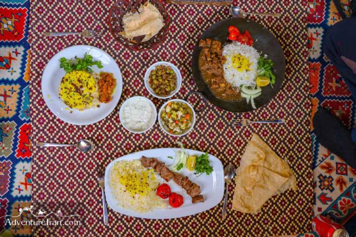 Kurdish meal-Persian Cuisine-Iranian Kurdistan region