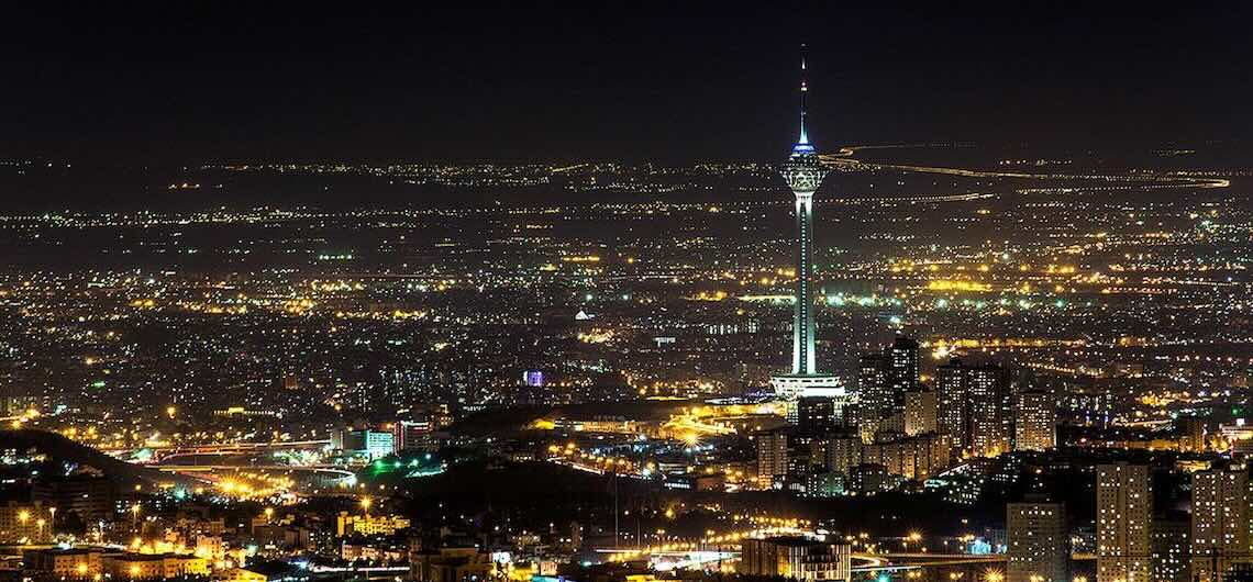 Tehran Milad tower night picture