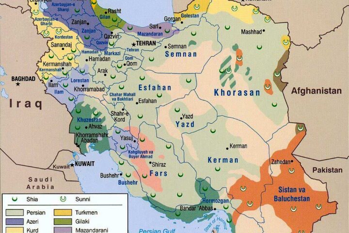 Map of Ethnic diversity of Iran