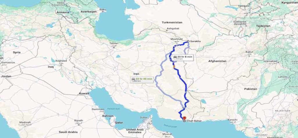 Iran East border length