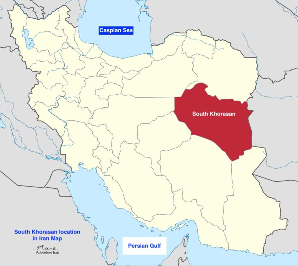South Khorasan map