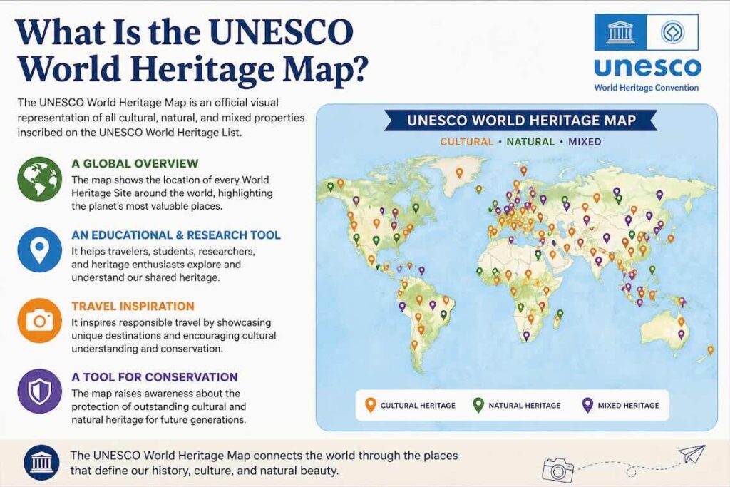 UNESCO World Heritage map